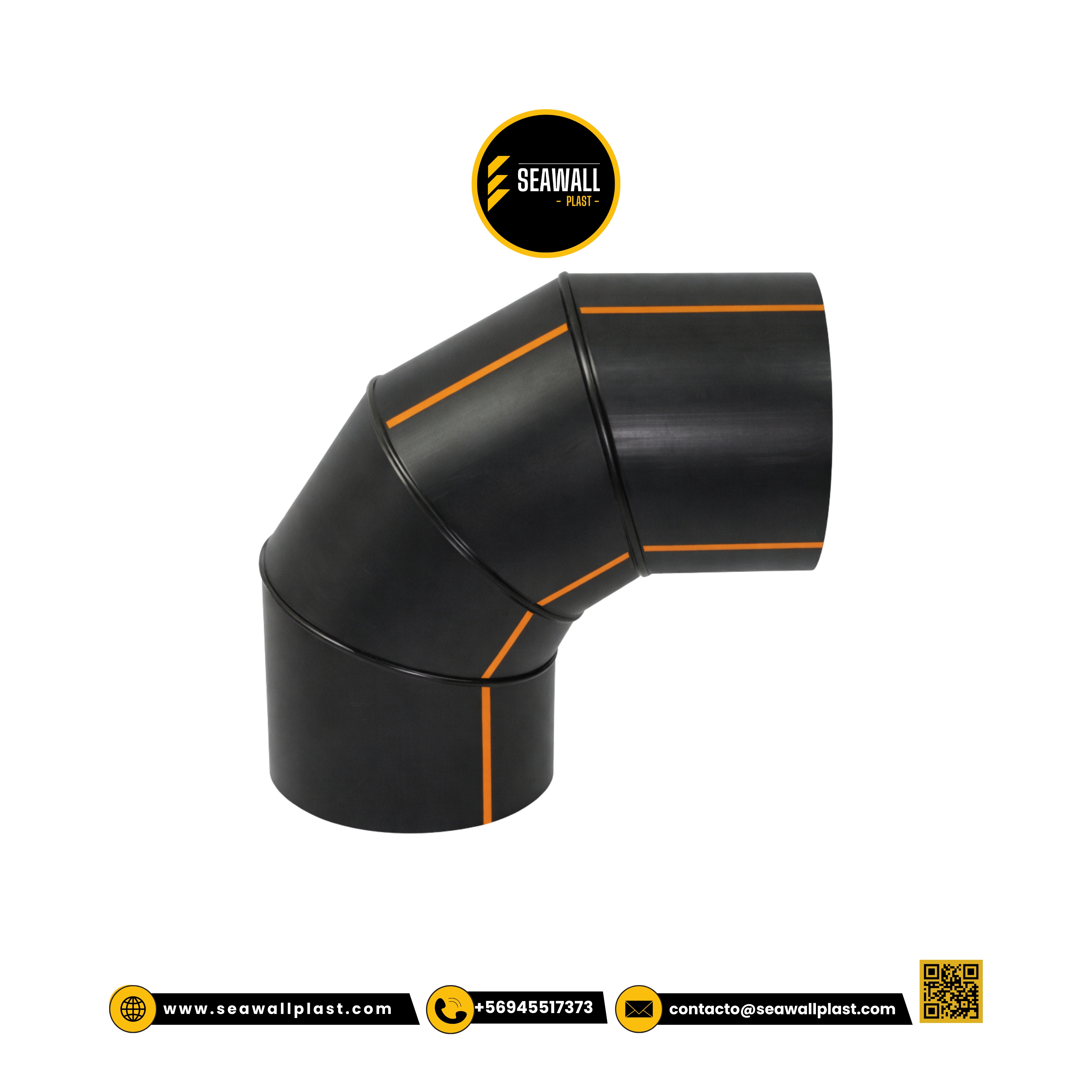 Codo HDPE por termofusión