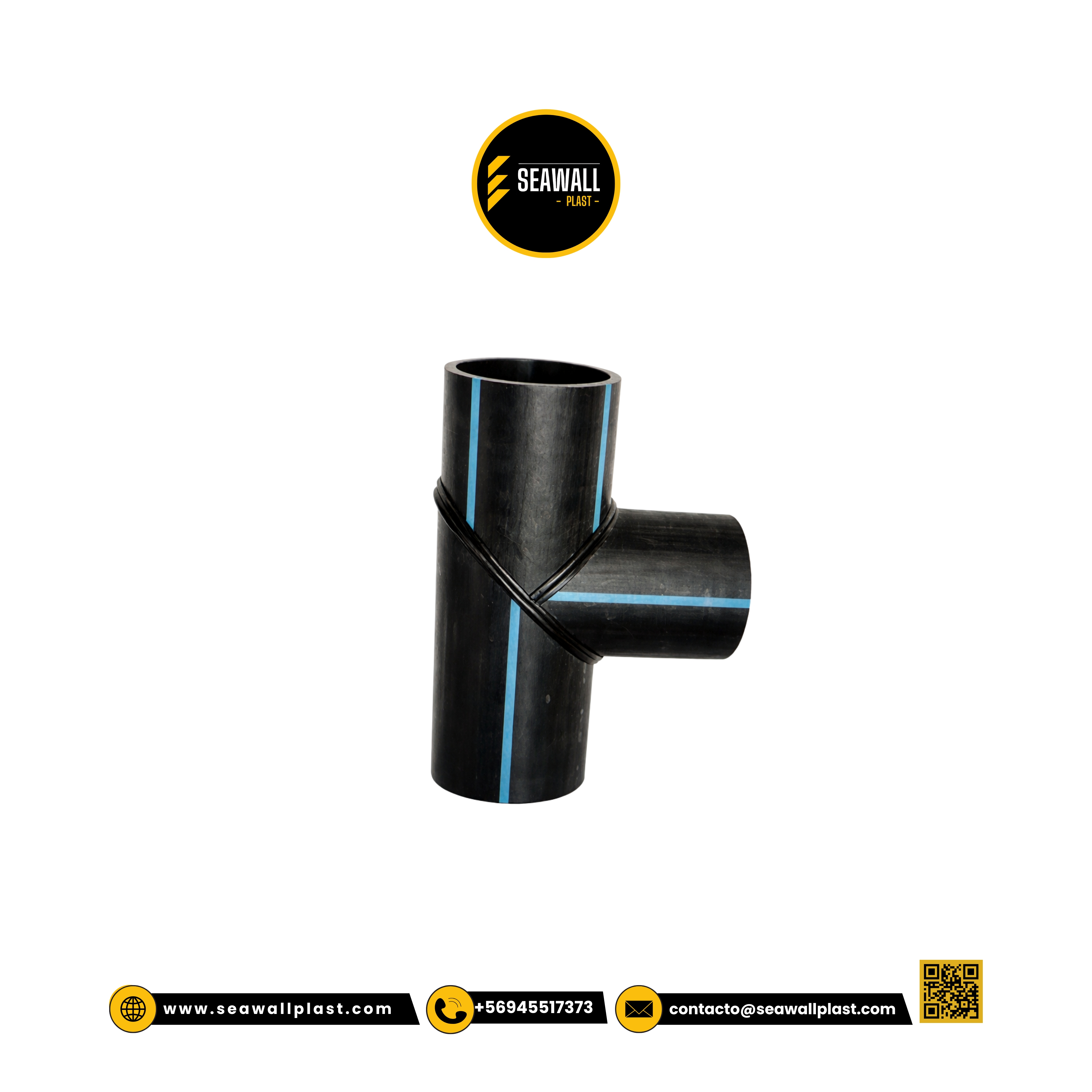 Tee HDPE por termofusión